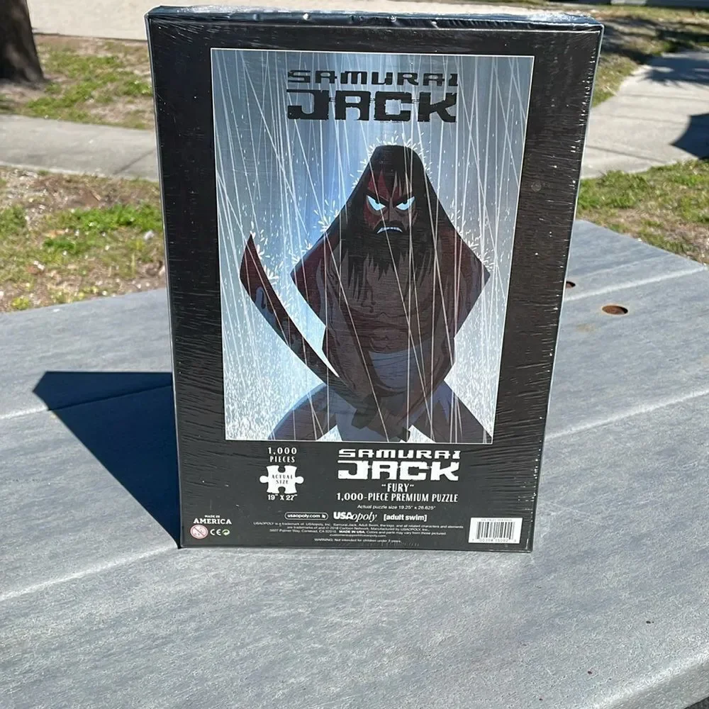 Samurai Jack “Fury” 1000 Piece Premium Puzzle , Puzzle Size 19.25” x 26.625